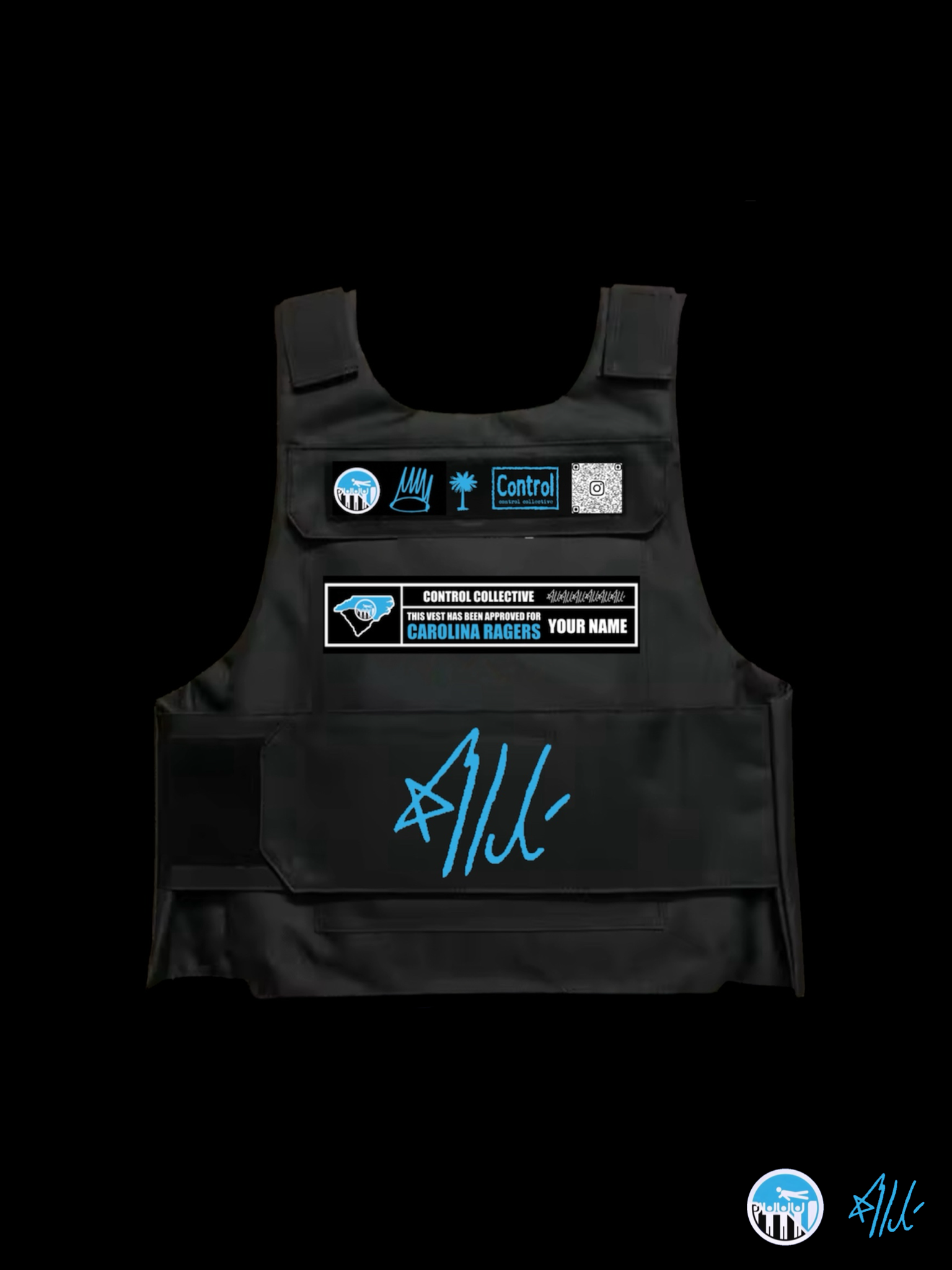 CUSTOM CAROLINA RAGERS PIT CONTROL VEST