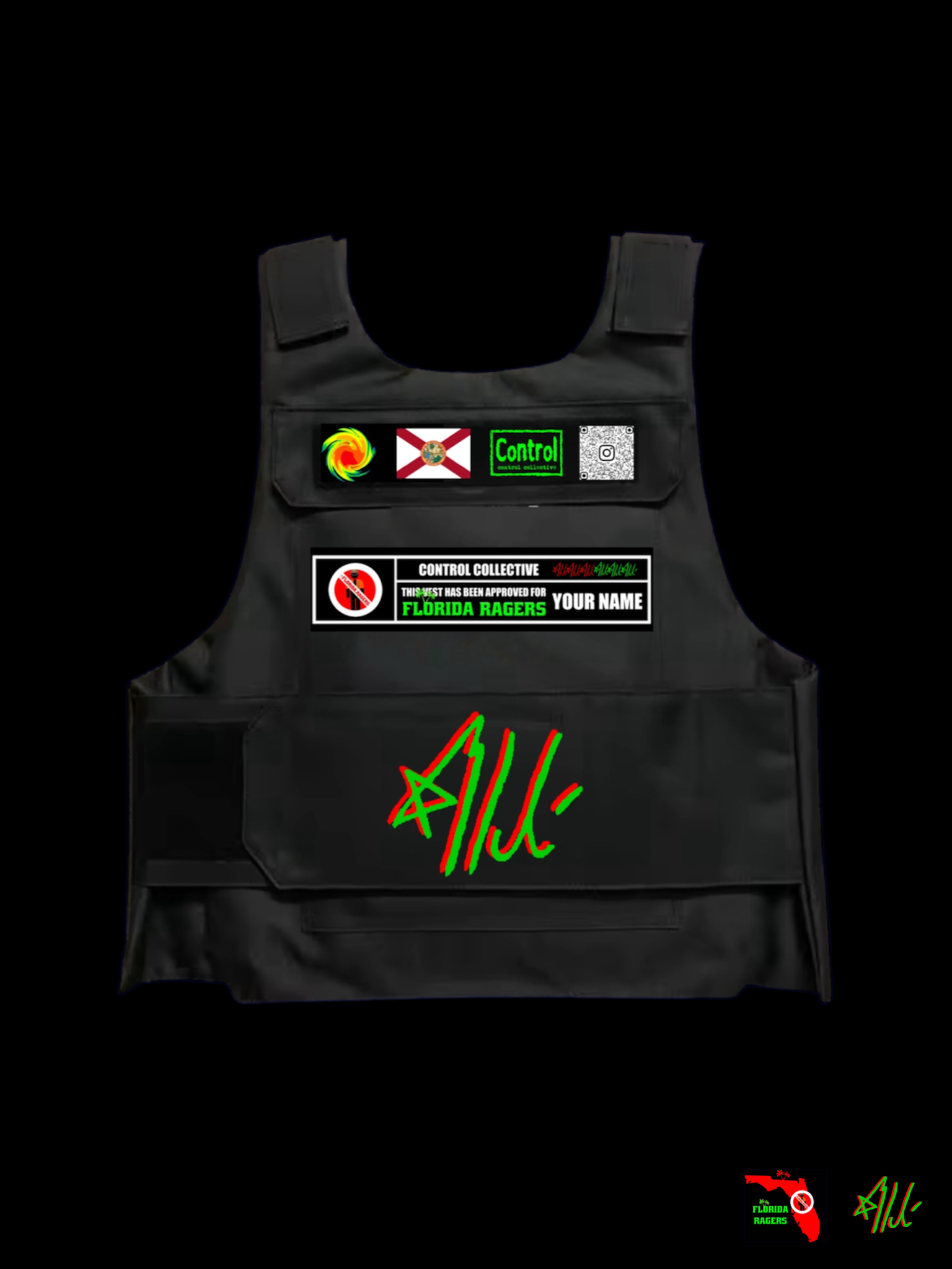 CUSTOM FLORIDA RAGERS PIT CONTROL VEST